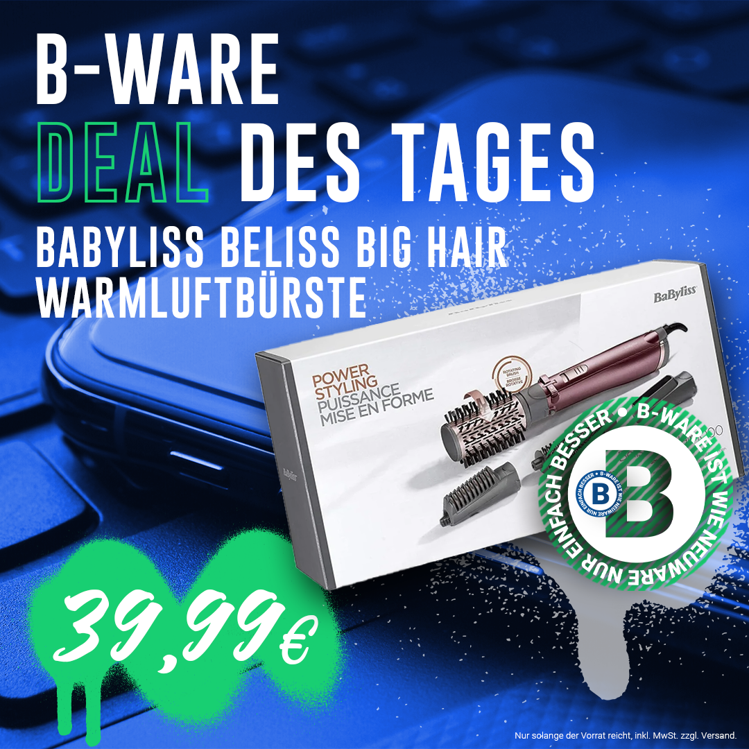 B-Ware deal des Tages -  BaByliss Beliss Big Hair Warmluftbürste