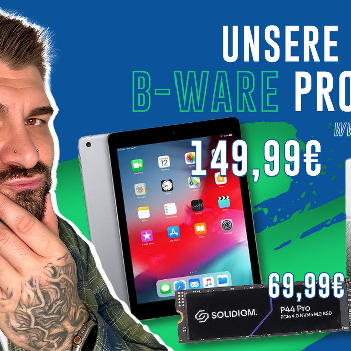 Solidigm P44 Pro SSD 1TB / Apple iPad 6 WiFi + 4G 32GB & WD My Cloud Home Duo 16TB 🔵Talk-Point.de