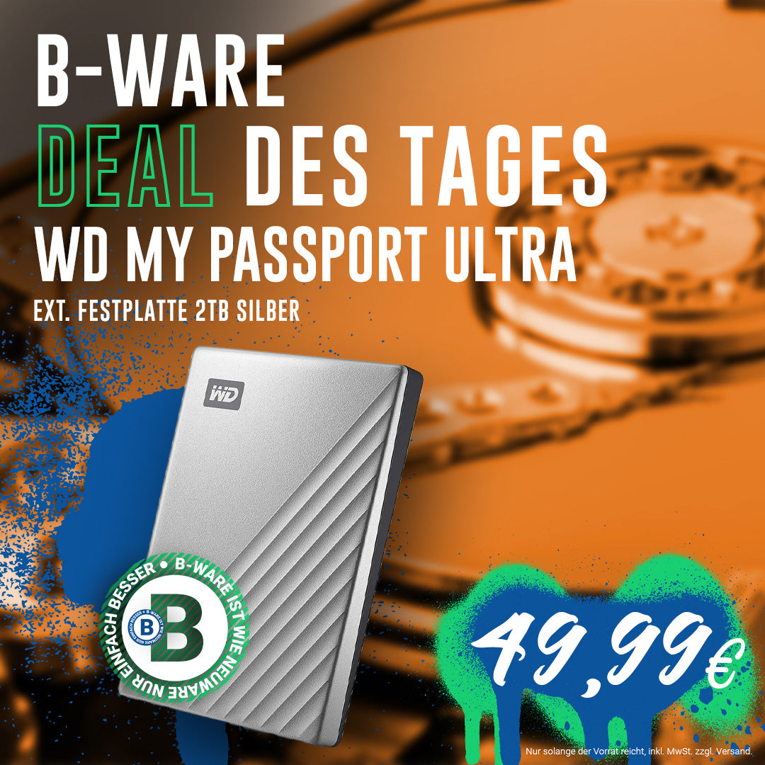  WD My Passport Ultra ext. Festplatte 2TB silber