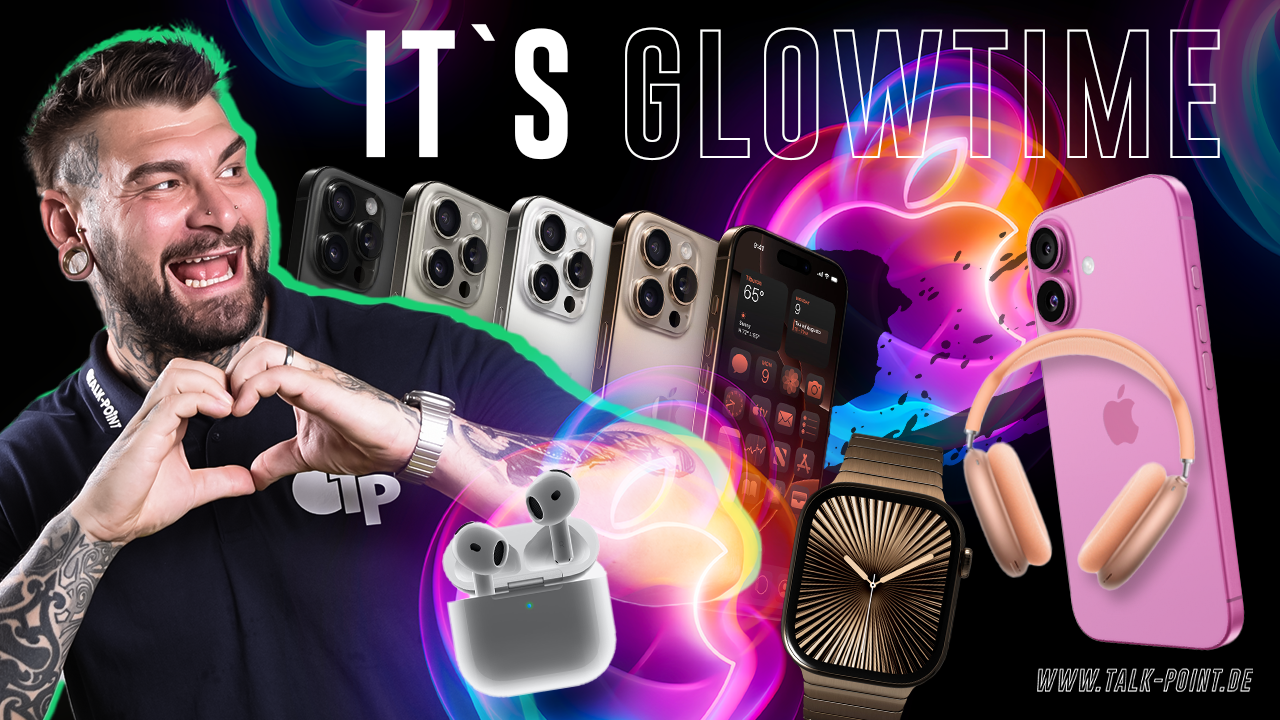 it´s glowtime apple Keynote2024 iphone 16 applewatch series 10 aipods max uvm.