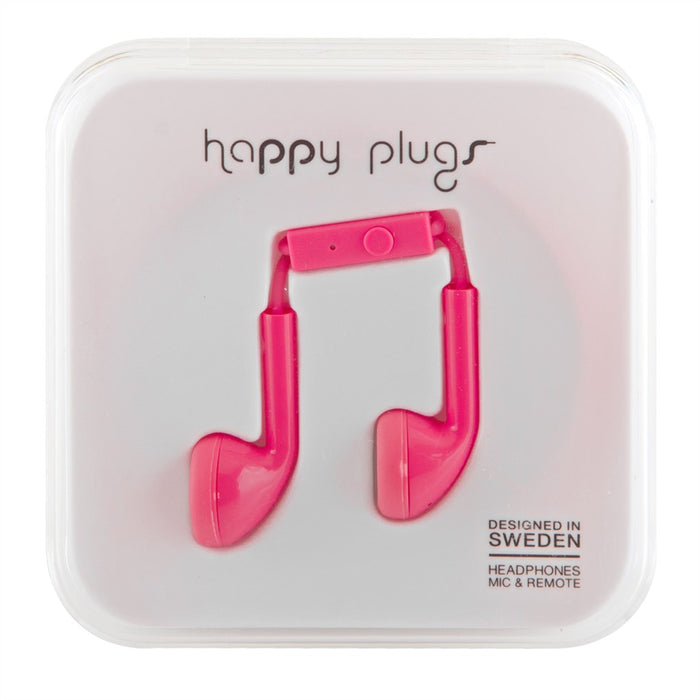 Happy Plugs Headset für Apple iPhone in kirschrot