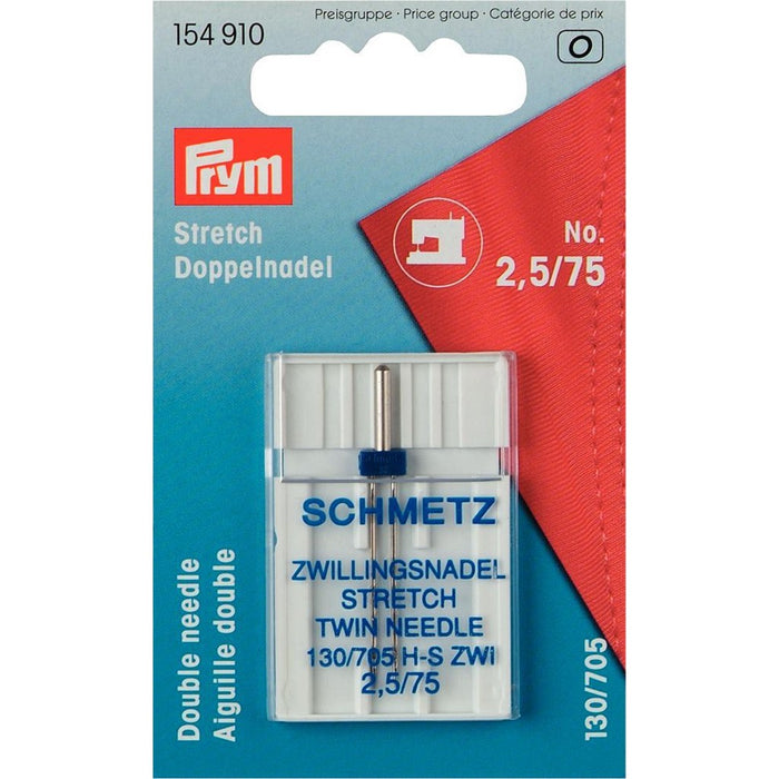 Prym 154910 Stretch-Doppel-Nadel 2,5/75