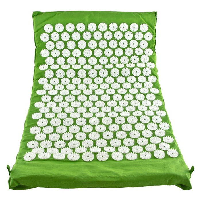 TP Akupressurmatte, Set mit Nagelmatte und Tasche, für Entspannung und Massage, ca. 75 x 44 cm Grün