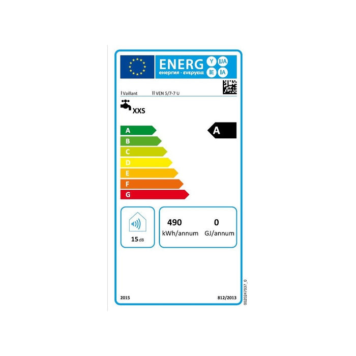 Vaillant VEN 5 U Plus Warmwasserspeicher 2kW weiß