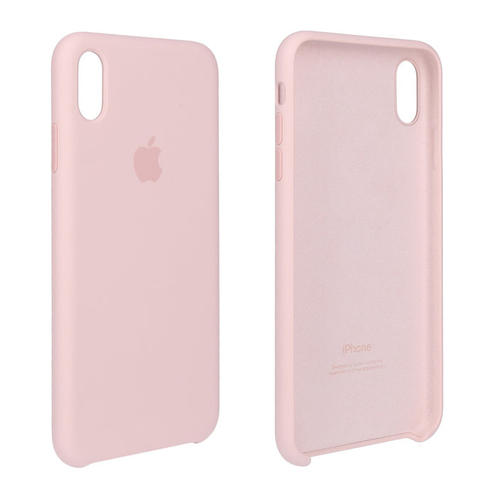 Apple iPhone XS Max Silikon Hülle Case sandrosa