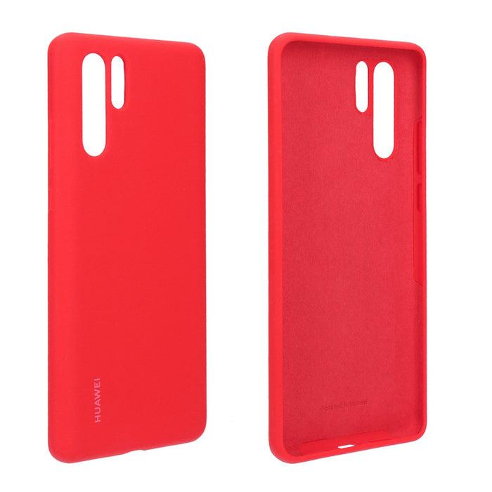 Huawei P30 Pro Silikon Cover Case rot