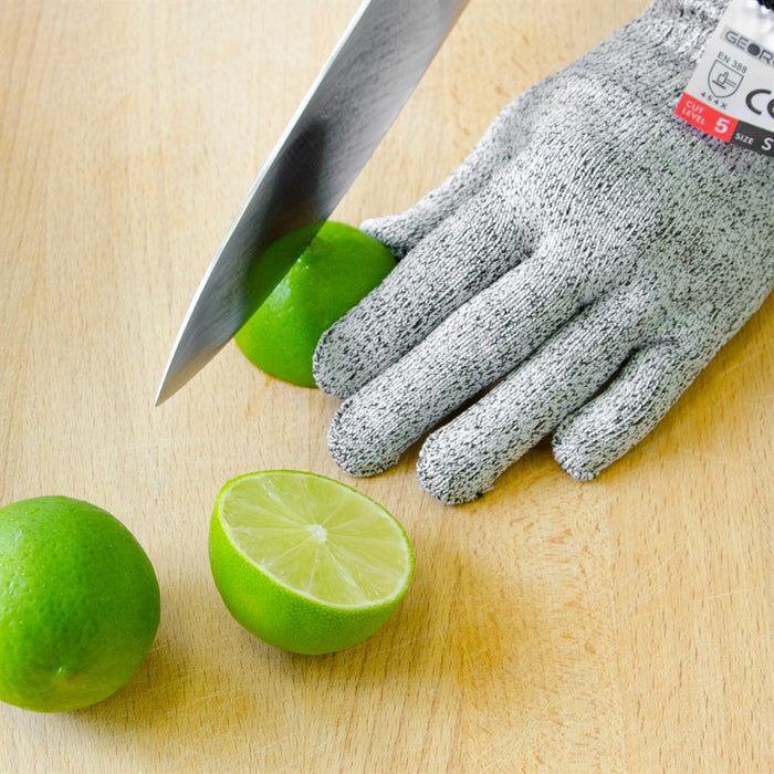 TP Schnittschutzhandschuh zum Schneiden für Küche und Garten, Mesh Arbeitsschutz Handschuh EN388 L5 S