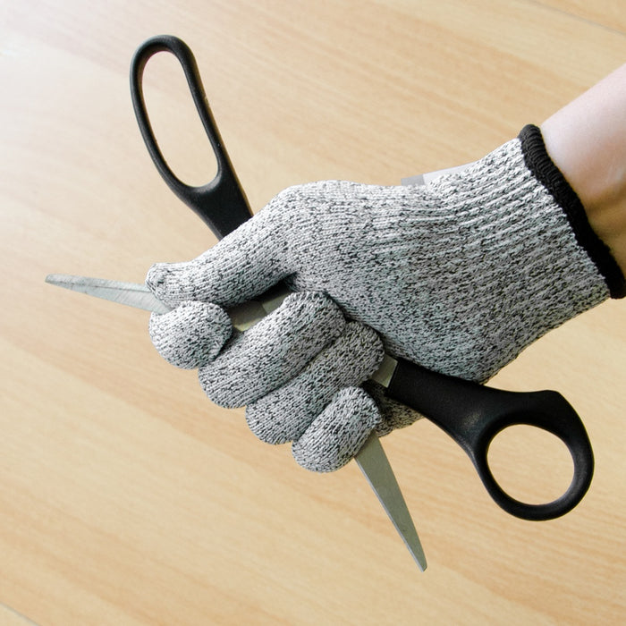 TP Schnittschutzhandschuh zum Schneiden für Küche und Garten, Mesh Arbeitsschutz Handschuh EN388 L5 XL