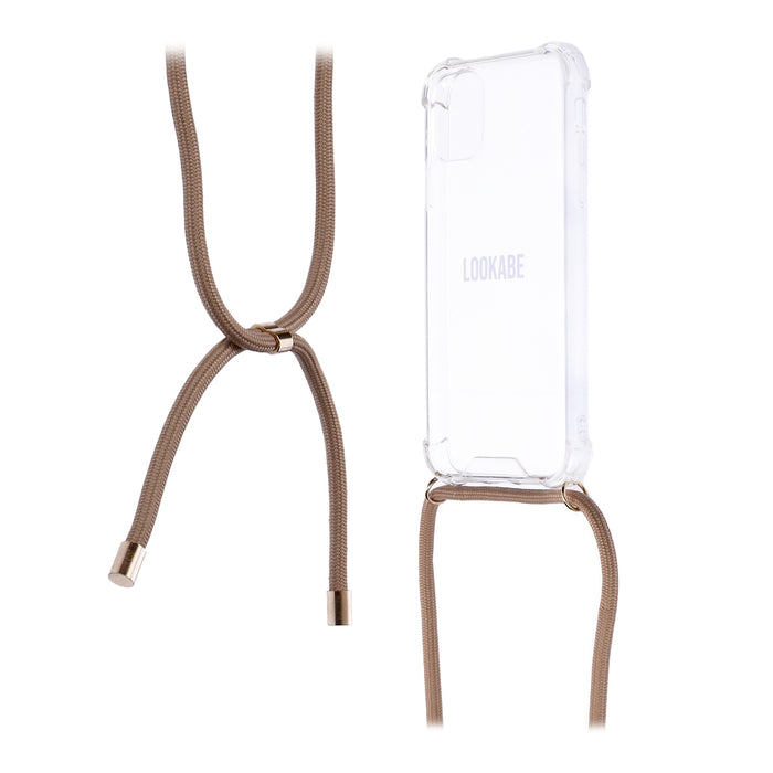 LOOKABE Necklace Case Handykette für iPhone 11 Handykette mit Handyhülle nude