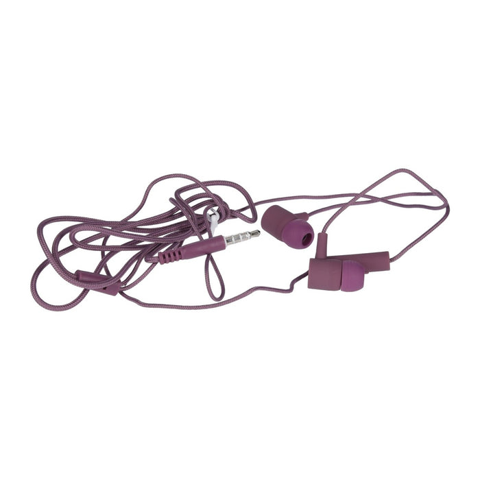 Xqisit ie20 Headset Kopfhörer Ohrhörer in violett 3,5 mm Klinke