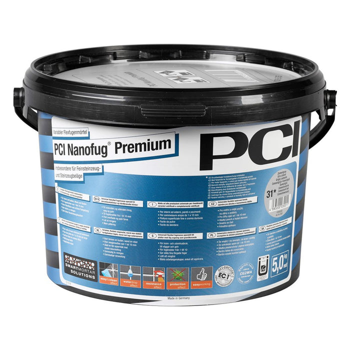 PCI Nanofug Premium-Premiumflexfugenmörtel 5kg / 5l pergamon