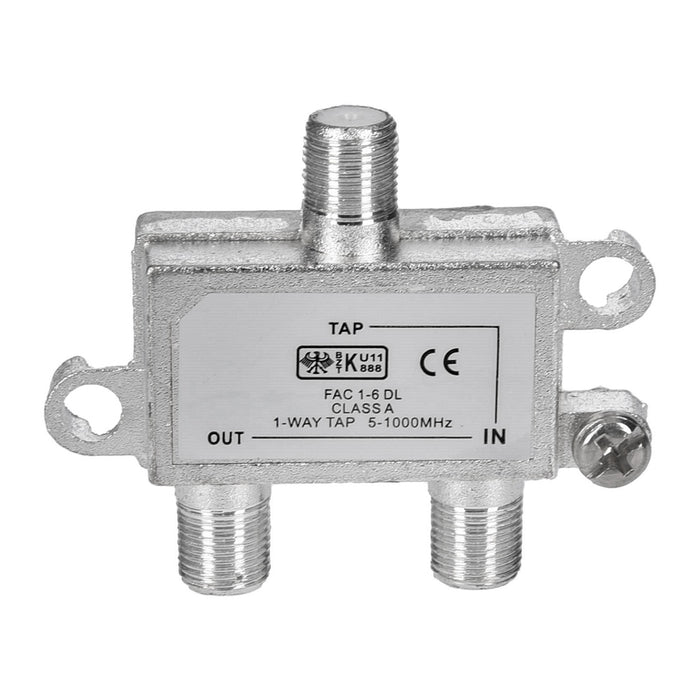 FAC 1-6DL 1-Way Tap 1-fach Signal Antennen- Verteiler für Sat-Anlagen Class A 5-1000 MHz