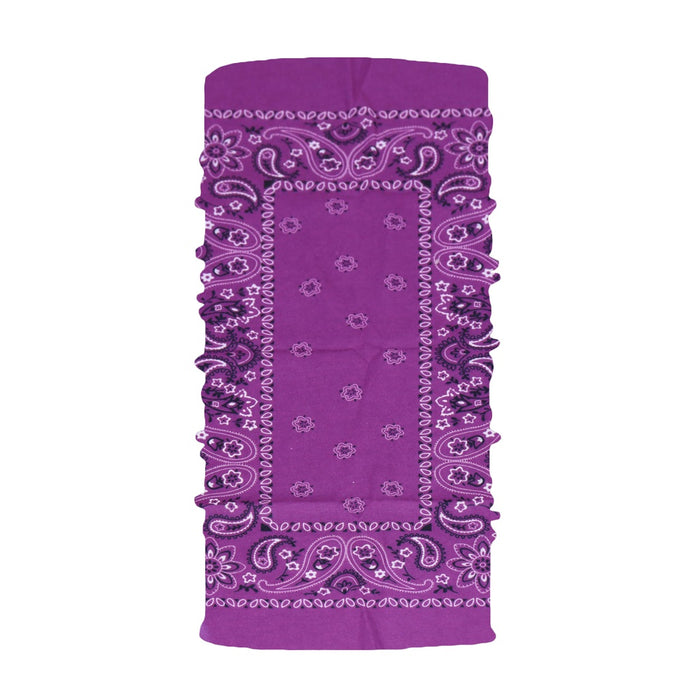 TP Multifunktionstuch, Bandana Schlauchschal, als UV-Schutz, Outdoor Halstuch oder Stirnband, unisex classic purple