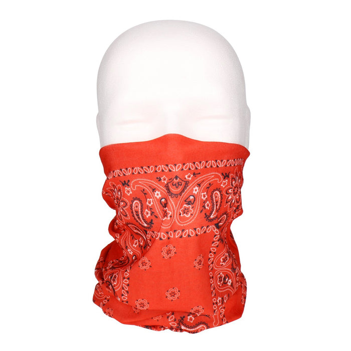 TP Multifunktionstuch, Bandana Schlauchschal, als UV-Schutz, Outdoor Halstuch oder Stirnband, unisex classic red
