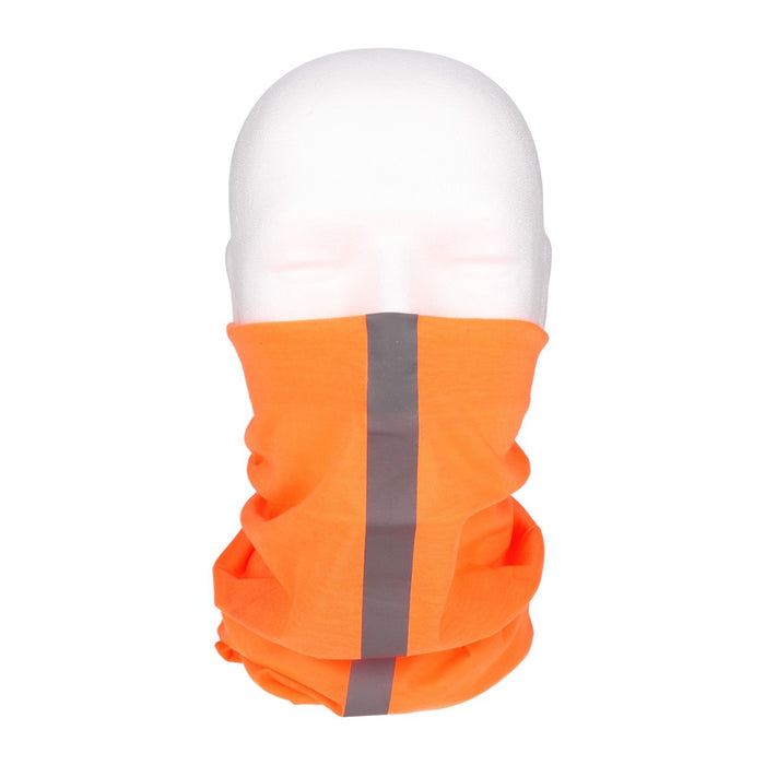 TP Multifunktionstuch, Bandana Schlauchschal, als UV-Schutz, Outdoor Halstuch oder Stirnband, unisex orange stripe