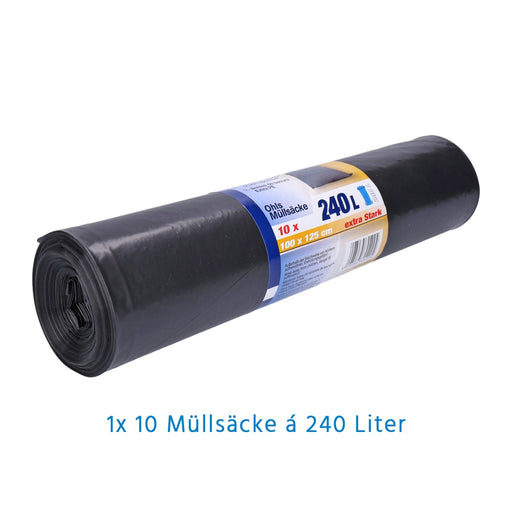 Produktbild Müllbeutel - Müllsackrolle 240 Liter 10 Säcke