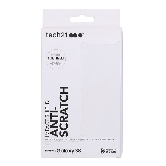 Tech21 Anti-Scratch Displayschutzfolie für Samsung Galaxy S8 - Transparent