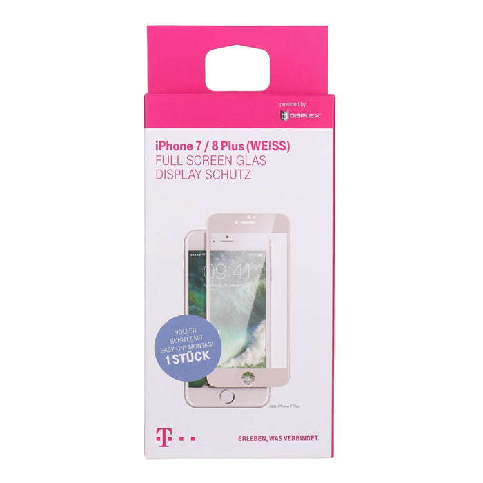 Displex Sicherheitsglas-Displayschutz iPhone 8/7+ iPhone 8/7  Plus weiß