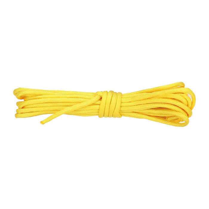 Paracord 550lb Nylon Seil, Abspannseil für Camping Fallschirmschnur, reißfest - 4mm, 249 Kg (5 Meter) Gelb #170