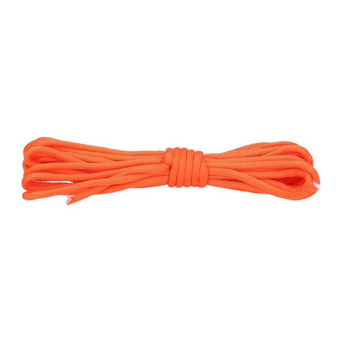 Paracord 550lb Nylon Seil, Abspannseil für Camping Fallschirmschnur, reißfest - 4mm, 249 Kg (5 Meter) Orange #200