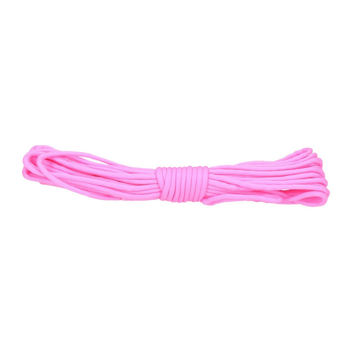 Paracord 550lb Nylon Seil, Abspannseil für Camping Fallschirmschnur reißfest - 4mm, 249 Kg (10 Meter) Pink #163