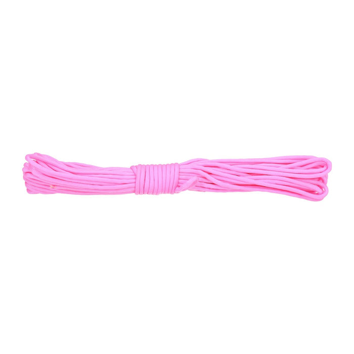 Paracord 550lb Nylon Seil, Abspannseil für Camping Fallschirmschnur reißfest - 4mm, 249 Kg (15 Meter) Pink #163