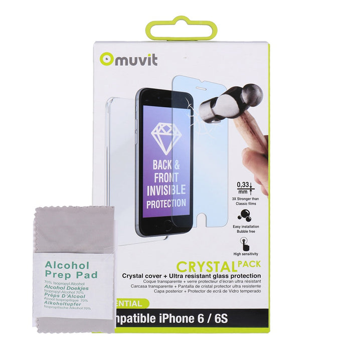 Muvit Displayschutz aus Glas für iPhone 6 / 6s
