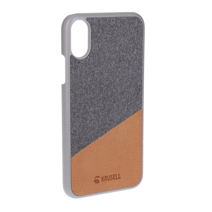 Krusell Cover Tanum für iPhone Xs  grau/beige