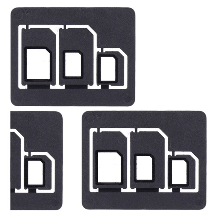 Tripple SIM Karten Adapter 4FF/3FF/2FF 5er Pack Bulk