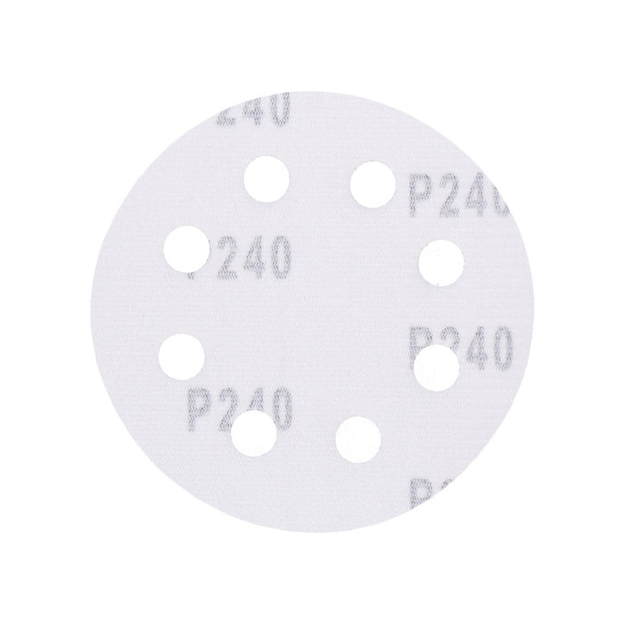 TP Schleifpapier, Schleifscheibe - Universal (rot) 125mm, 8-fach-gelocht, Papierbasis - 10er Pack P240