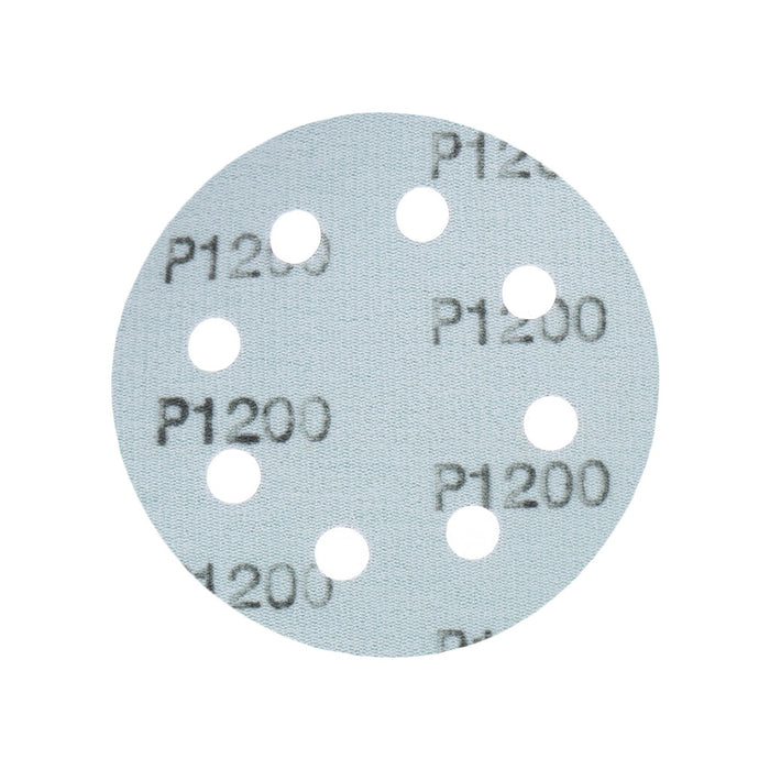 TP Schleifpapier, Schleifscheibe - Universal (grün 125mm, 8-fach-gelocht, Filmbasis - 10er Pack P1200