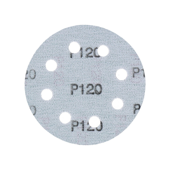 TP Schleifpapier, Schleifscheibe - Universal (grün 125mm, 8-fach-gelocht, Filmbasis - 10er Pack P120