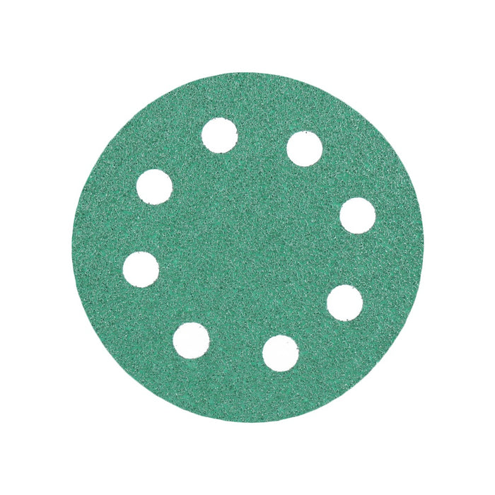 TP Schleifpapier, Schleifscheibe - Universal (grün 125mm, 8-fach-gelocht, Filmbasis - 10er Pack P60