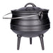 TP Potjie Pot - BBQ Dreifuß Dutch Oven Gusseisen, Feuerkessel mit Deckel und Füßen Pot 2 (ca. 6 Liter)