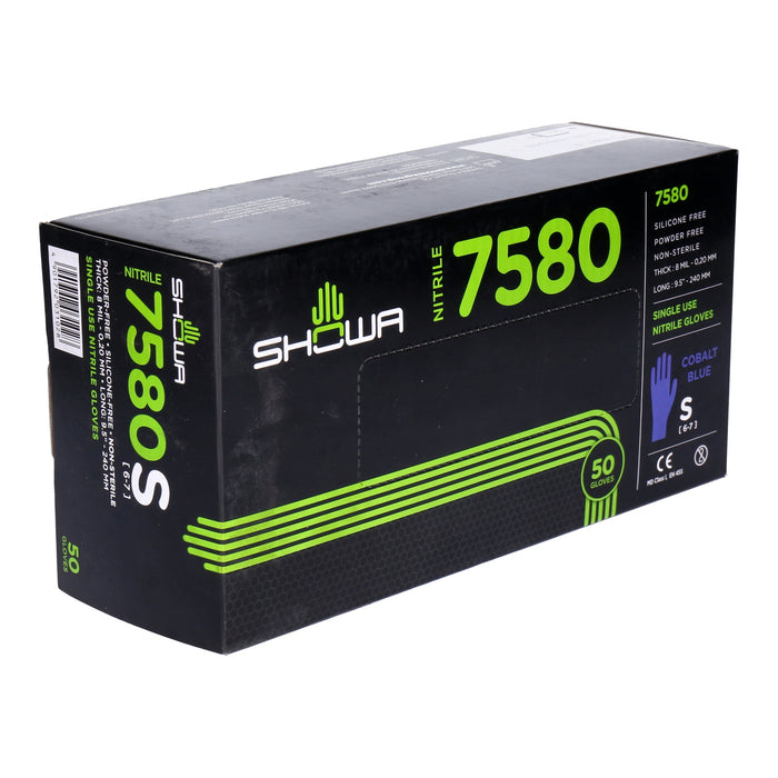 Showa 7580 Box von 50 Puder Level3/S silikonfreie Einmalhandschuh Nitril