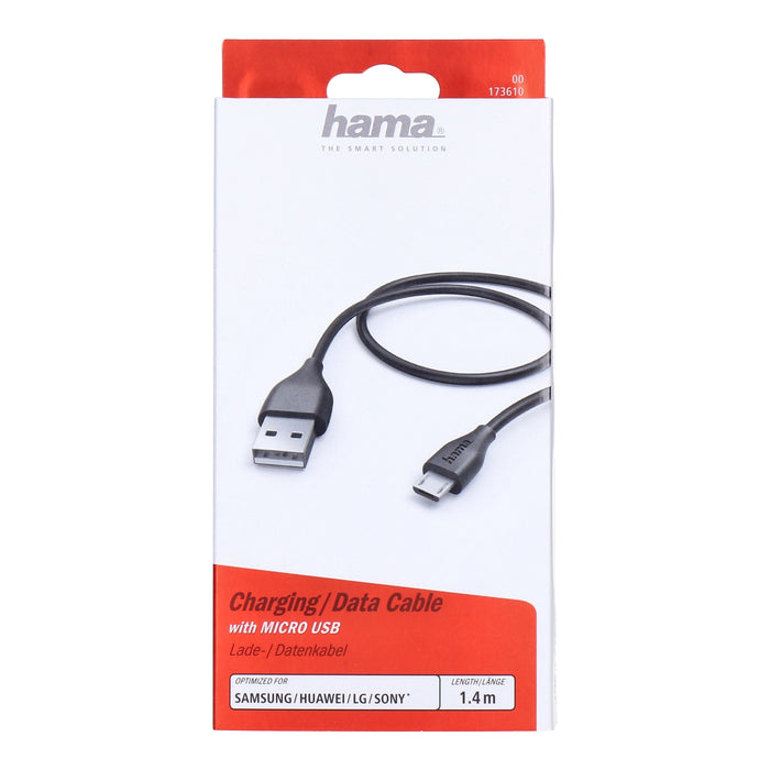 Hama Ladekabel USB 2.0 auf Micro USB 1.4M