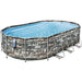 Bestway 56719 Power Steel Comfort Jet Series Frame Pool-Set mit Filterpumpe 610 x 366 x 122 cm