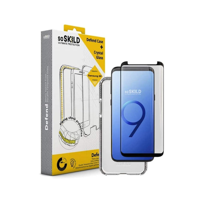 SoSKILD Defend Case + Glass für Galaxy S9 transparent