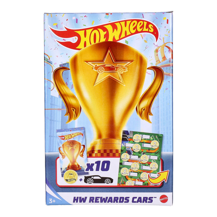Hot Wheels GWN97  Geschenkset mit 10 Fahrzeugen Cast Fahrzeugen im Maßstab 1:64 Spielzeug