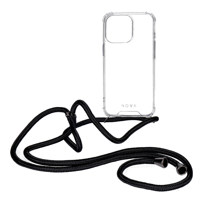 NOVA Neck Case & Kette für iPhone 13 Pro transparent