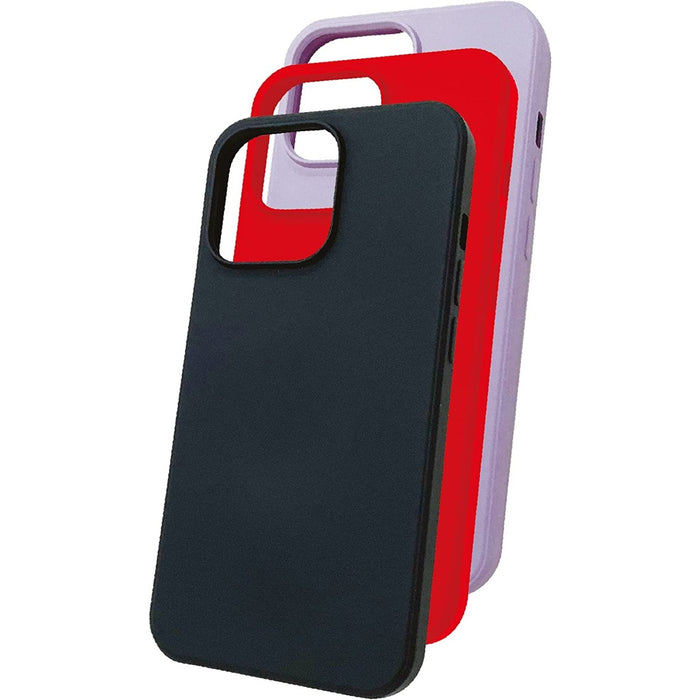 JT Berlin 3er Pack BackCase IPhone 13 mini Black, Red, Purple