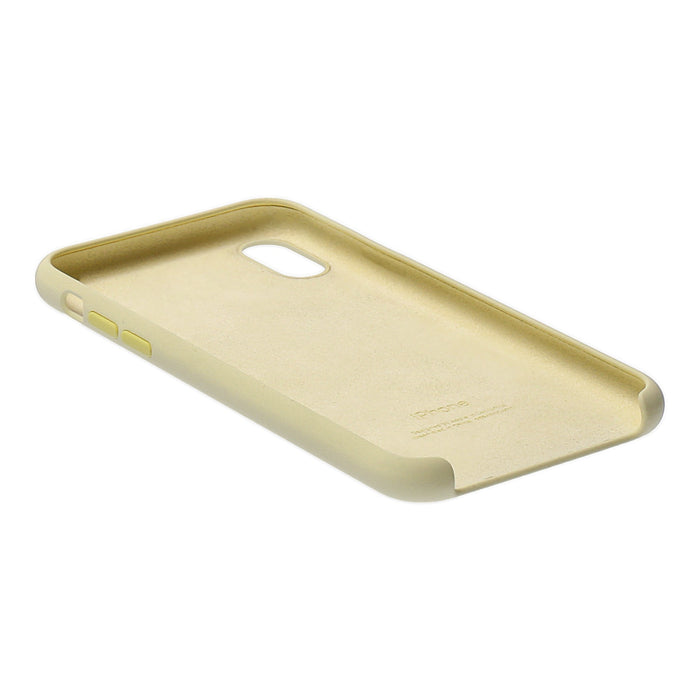 Apple iPhone XS Silikon Case in Samtgelb