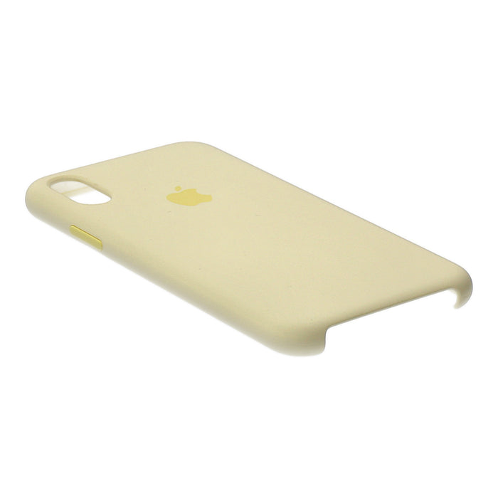 Apple iPhone XS Silikon Case in Samtgelb