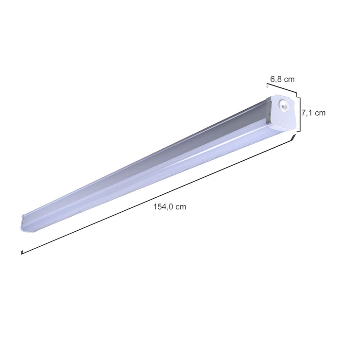 PRACHT KATLA BL LED-FR-Profilleuchte 1,5m DV3x1,5, 1x34W, 3800 lm, 4000K