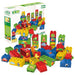 BiOBUDDi Farbige Bausteine mit Bildern 40 Teile 1 Platte 100% kompatibel Lego duplo