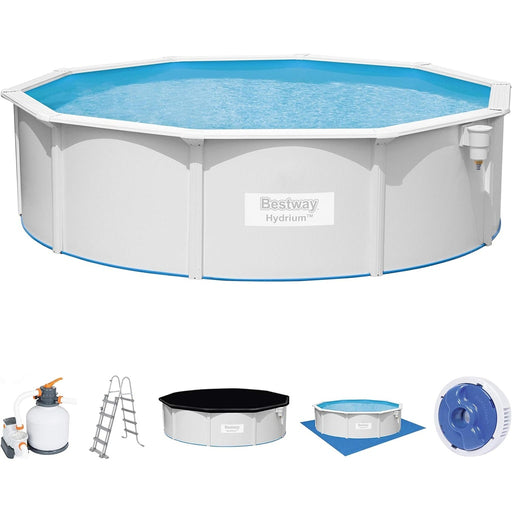 Produktbild Rundpool - Bestway® Hydrium™ Stahlwandpool Komplett-Set mit Sandfilteranlage Ø 460 x 120 cm rund