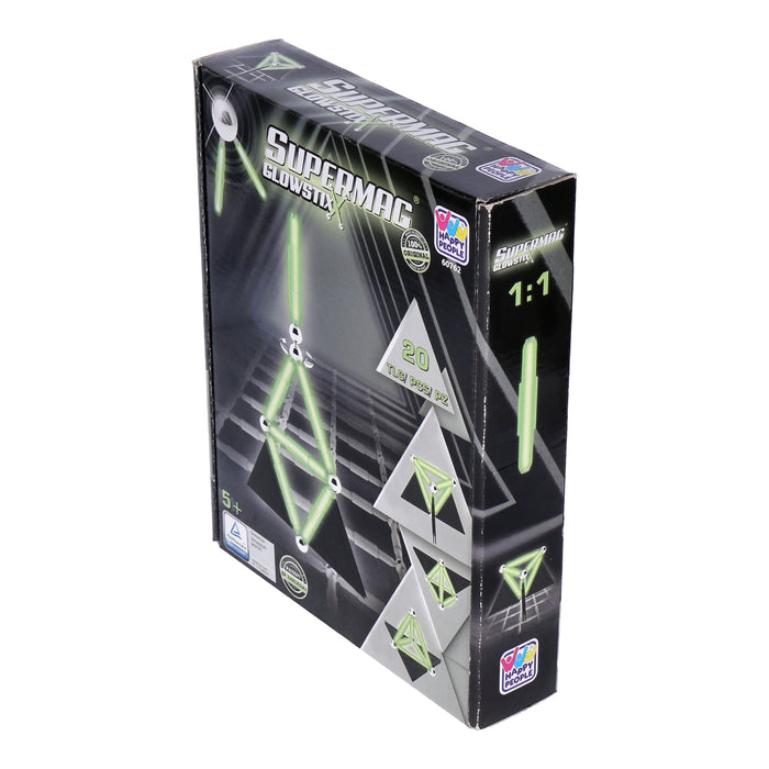 Supermag Glowstix 20 Teile Supermag Magnetbau-Set