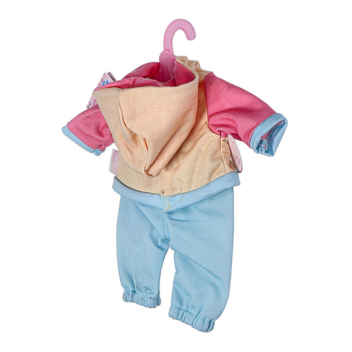 Baby Annabell Little Jogginganzug Pullover; Hose, blau, rosa, apricot - 36 cm