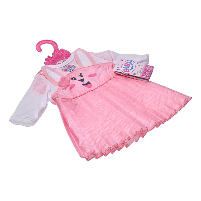 Baby Born Häschenkleid 43 cm rosa Kleid, Faltenrock, Häschengesicht
