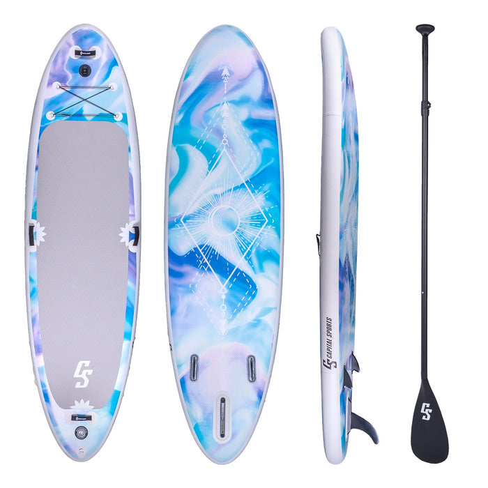 Mokulau SUP-Board-Set 336 aufblasbares Paddelboard 336 x 91 x 15 cm Yoga Board Metaverse